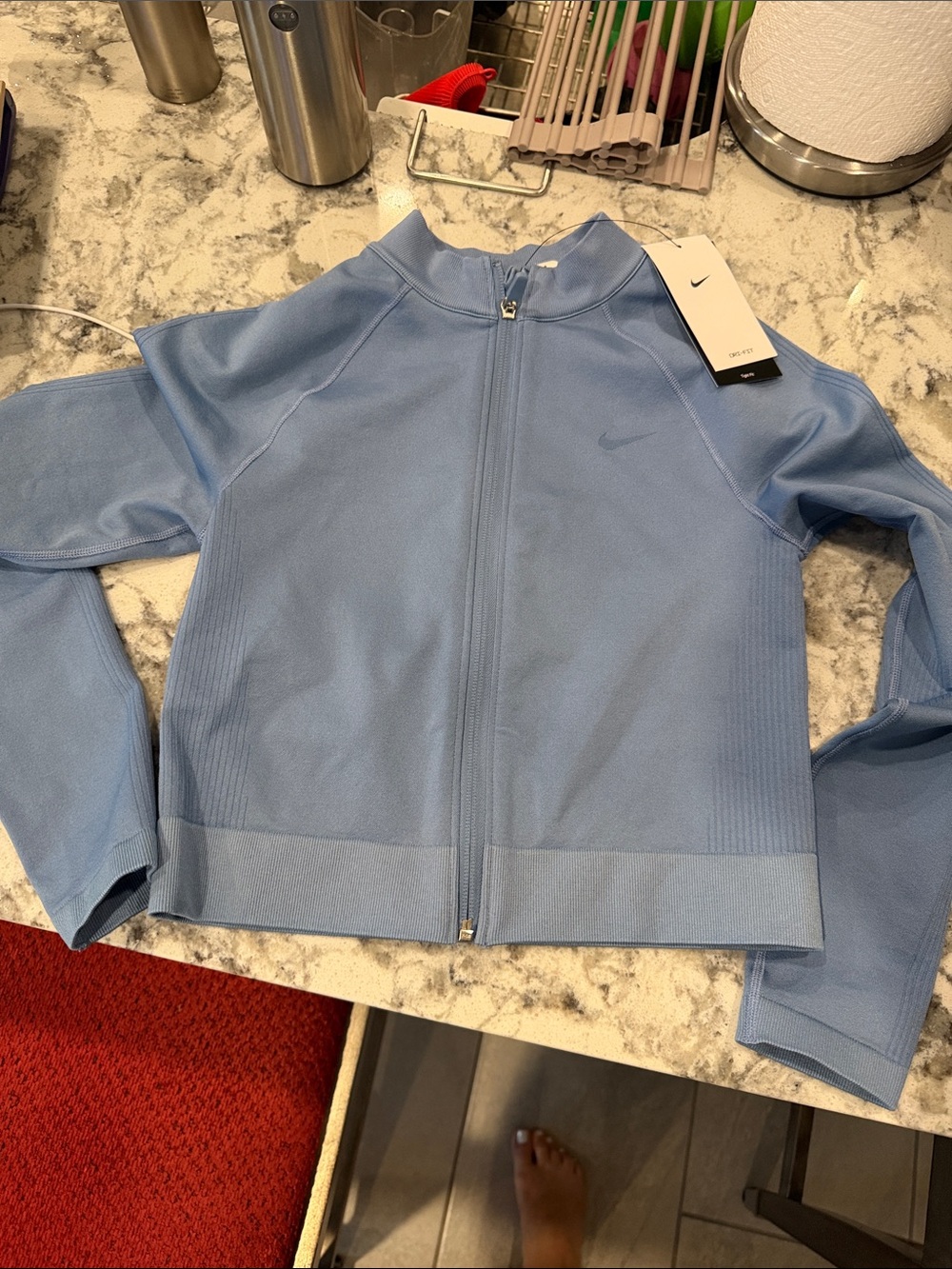 Nike Pro Women’s Sky Blue Full-Zip Tight fit jacket